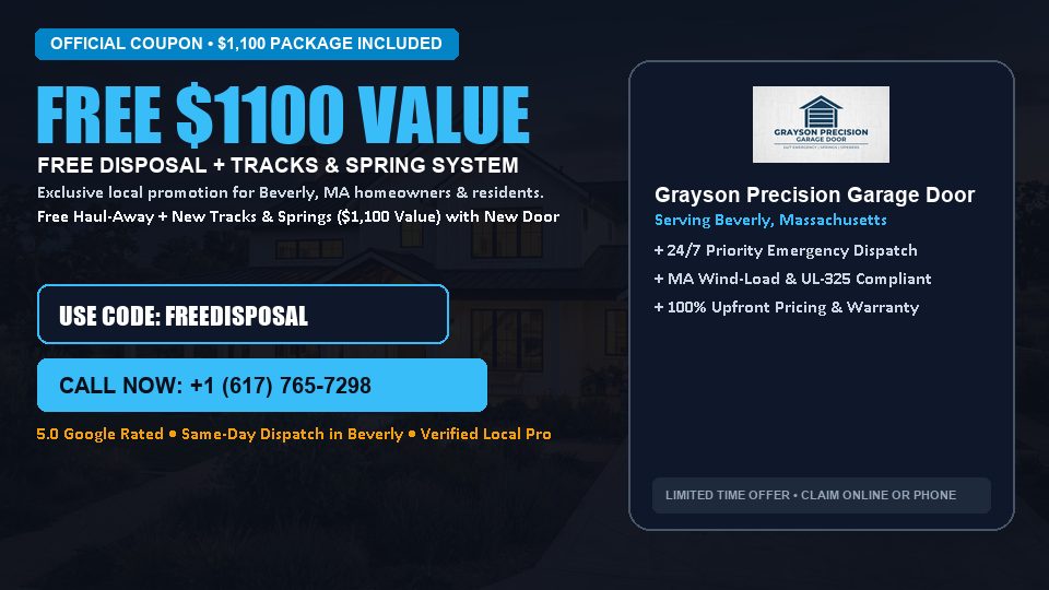 Grayson Precision Garage Door FREE Haul-Away & Heavy-Duty Tracks with New Door in Beverly, MA